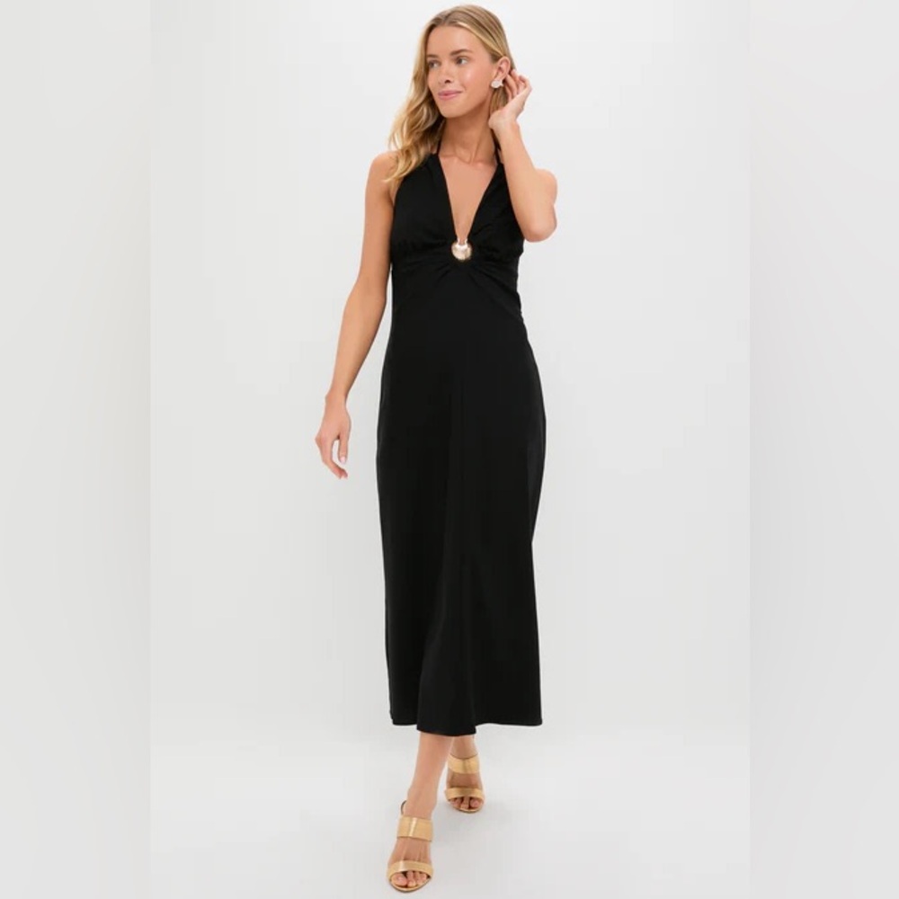 HYACINTH HOUSE
Black Seashell Dionis Midi Dress